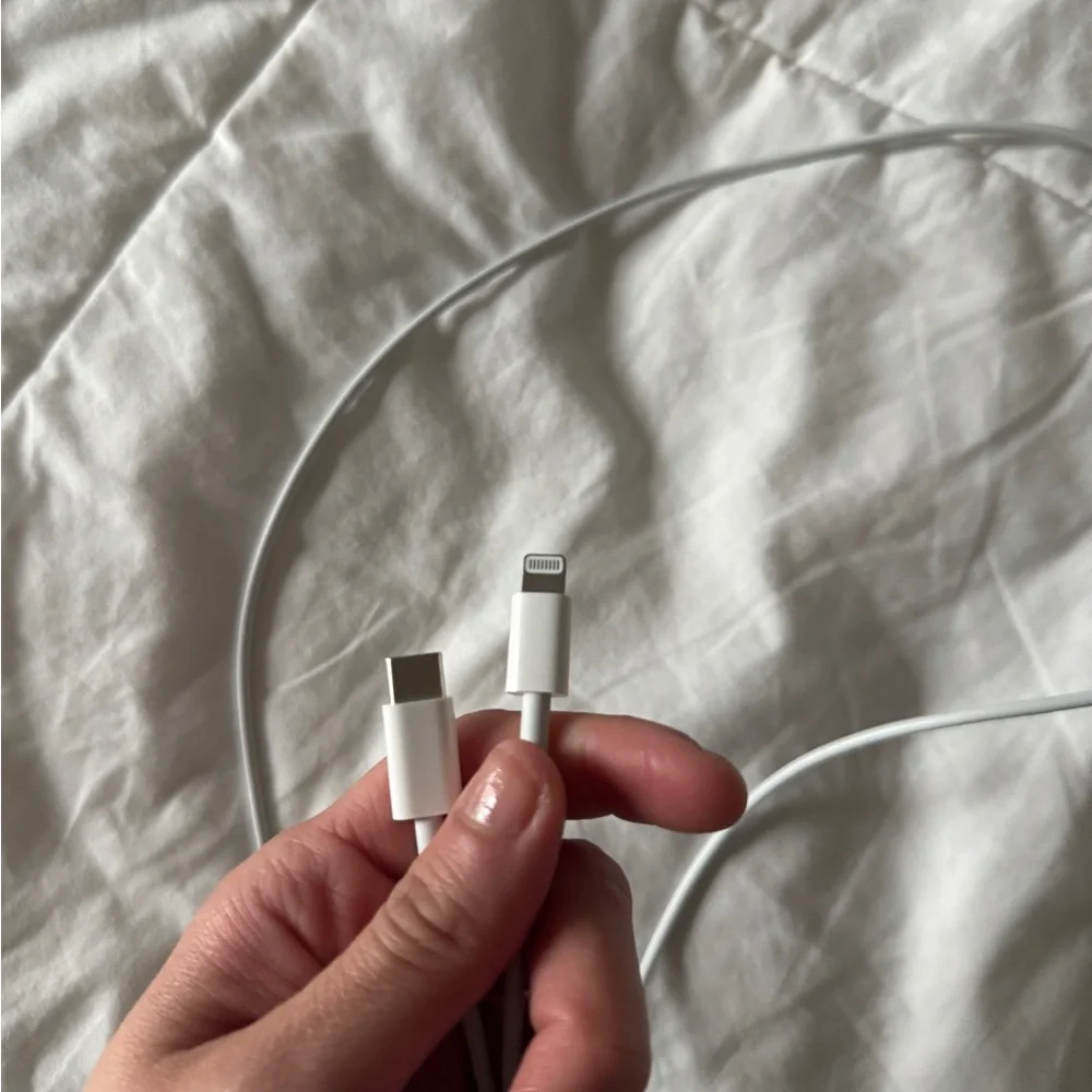 3ft White USB-C to 8-Pin Fast Charging Cable for iPhone iPad iOS